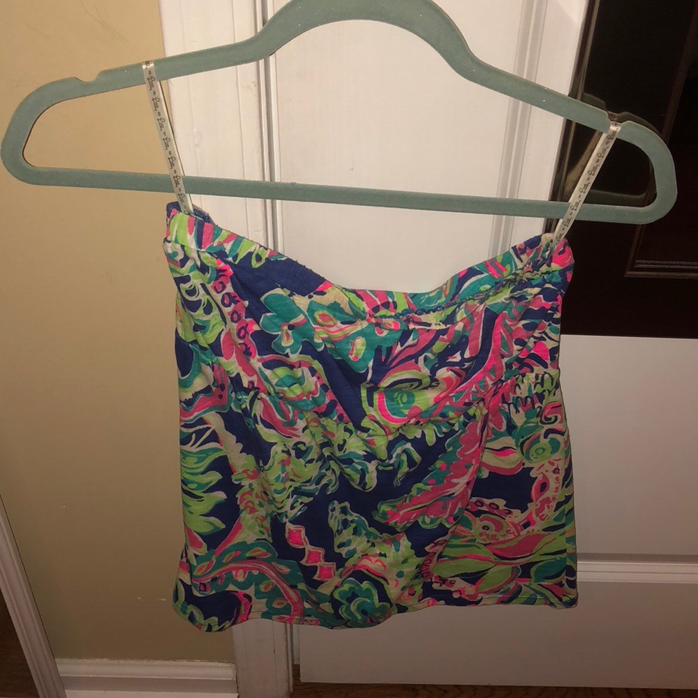 Lily Pulitzer strapless tank top